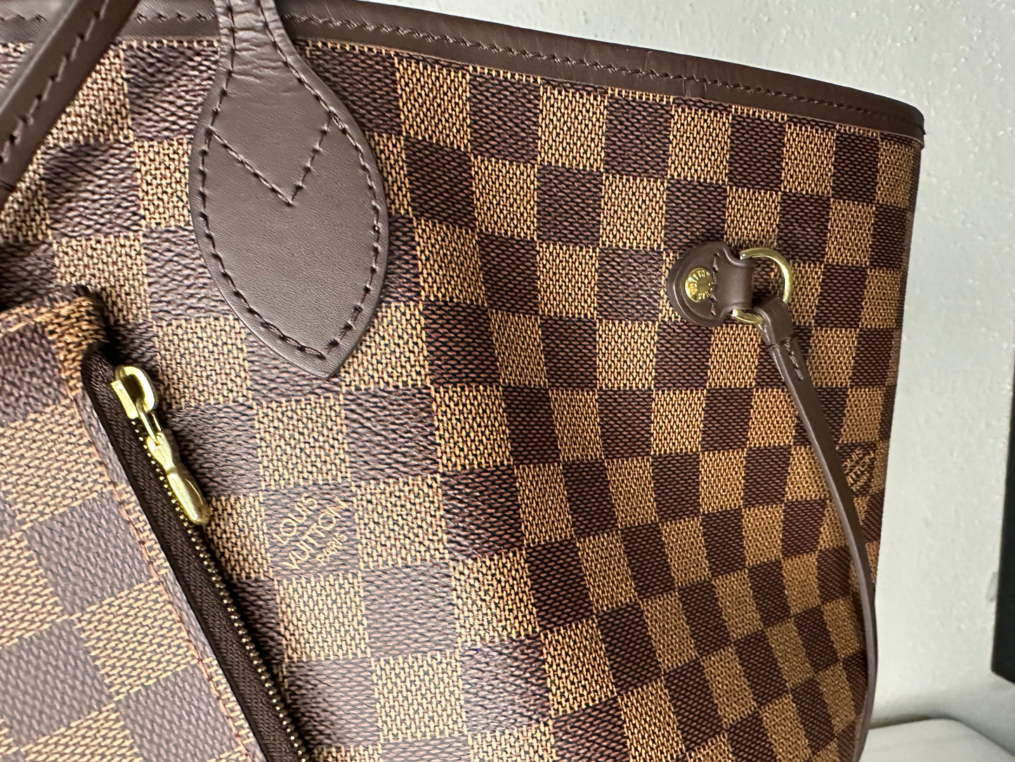 Louis Vuitton Damier Ebene Neverfull GM w/Pouch