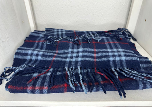 Burberry Cashmere Check Pattern Scarf